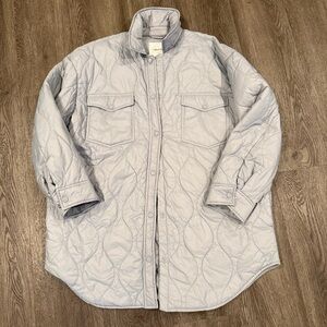 Wilfred Free Aritzia Light Gray Ganna Quilted Jacket